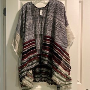 Roots one size Womens poncho